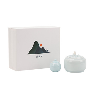 闻山电子熏香炉台湾陶瓷定时调温香薰炉汝窑青瓷沉香檀香品香器