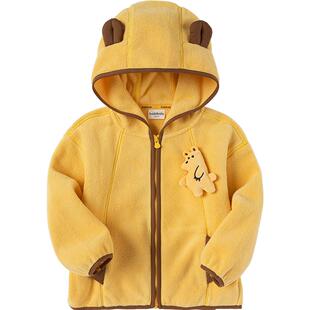 巴拉巴拉儿童外套男童女童摇粒绒春秋季装新款童装宝宝早秋上衣薄