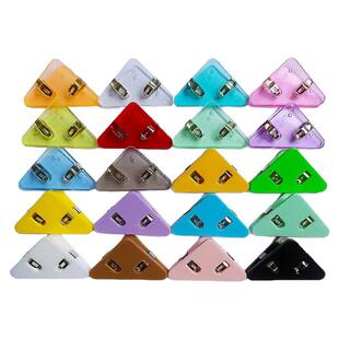 三角夹子文件夹A4直角三角形办公整理封口透明三角夹子资料夹