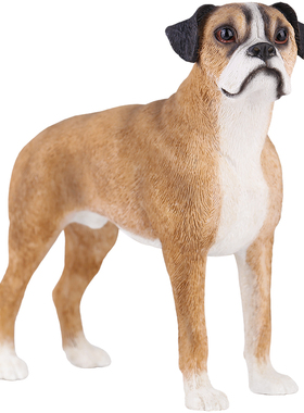 YFA拳师犬1/6仿真狗模型车载摆件