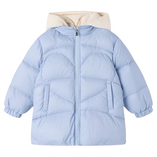 马其顿 女童常规款羽绒服 帽子可以拆卸(无吊牌)