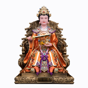 九天玄女神像树脂彩绘玄母天尊女战神九天娘娘九天圣母供奉摆件