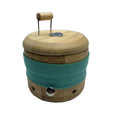 小董家便携式单孔灸盒竹艾灸罐