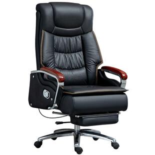 真皮老板椅可躺办公室座椅按摩大班椅久坐舒适电脑椅家用办公椅子