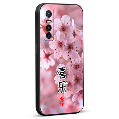 luckrider适用于vivos7e手机保护套v2031ea唯美花卉y73s风景画v173s1ca防摔外壳 vivos7e活力版软硅胶v20311e