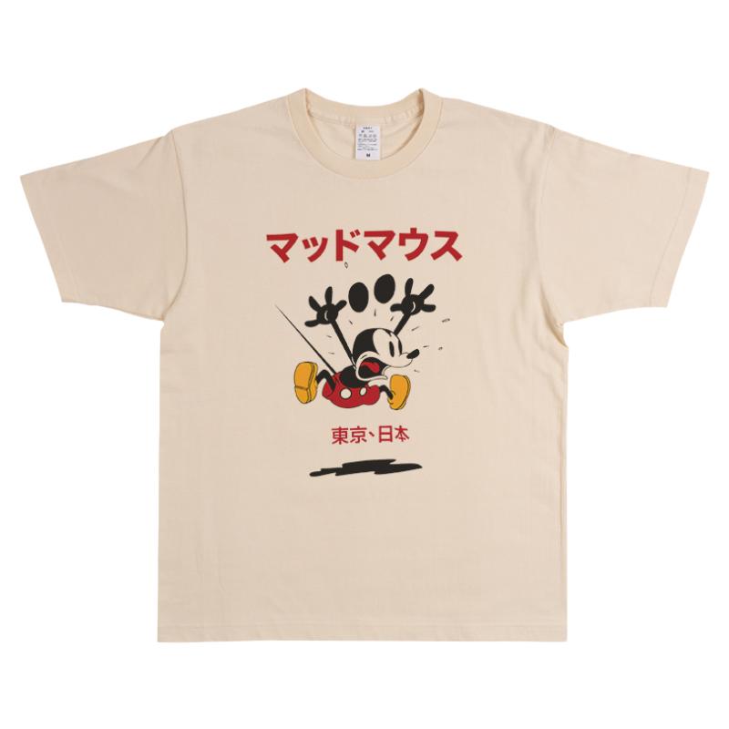 米奇mickey东京复古风短袖t恤