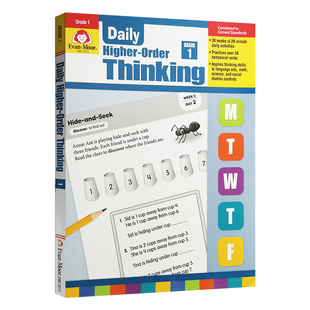 Evan-Moor Daily Higher-Order Thinking TE 每日练习系列 高阶思维 完整版 美国加州教辅一年级到六年级原版进口纯英文书evanmoor