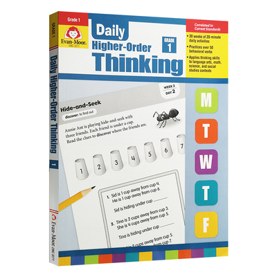 Evan-Moor Daily Higher-Order Thinking TE 每日练习系列 高阶思维 完整版 美国加州教辅一年级到六年级原版进口纯英文书evanmoor