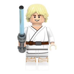 星球大战人仔1960卢克天行者绝地武士光剑第三方儿童拼装积木玩具