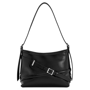 CHARLES&KEITH25秋冬CK2-80271629绑带式酷感水桶包腋下包hobo女