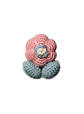 手工编织蕾丝线女小花胸针饰品