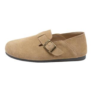 达芙妮勃肯鞋女2026新款春季全包勃肯单鞋一脚蹬孕妇平底鞋子女鞋