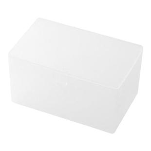 卡片收纳盒透明桌面小物件杂物带盖储物盒子卡片抽屉收纳盒整理盒