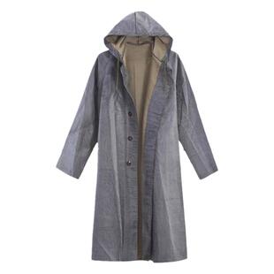 3520包邮超防水老式带袖雨衣 男女长款劳保连体大袍 抗洪帆布雨衣