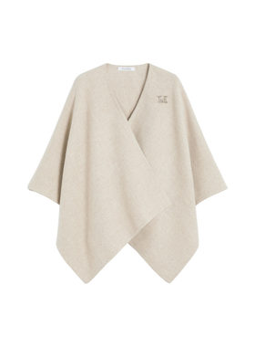 【礼物】MaxMara 女装羊驼毛混纺斗篷4546085106