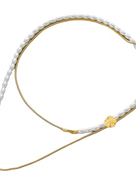 多戴法珍珠蛇骨链约小众