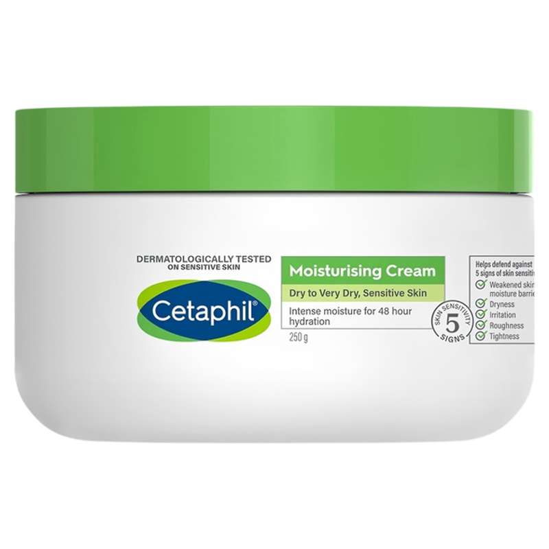 保税仓 法国Cetaphil丝塔芙小白罐滋润保湿霜身体乳润肤250g港版