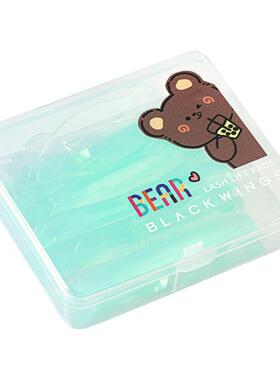 黑之羽超萌小熊烫睫毛垫片C翘