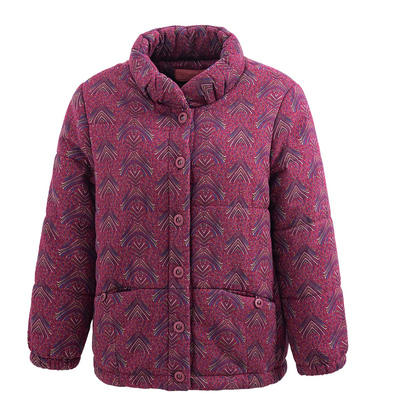 中老年长袖加大码加厚棉服冬天女