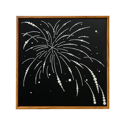 侘寂风珍珠烟花DIY材料数字油画
