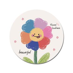 太阳花鼠标垫女生办公室笔记本电脑键盘垫子家用学生学习书桌面垫