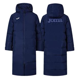 Joma荷马长款过膝棉服儿童外套大衣棉袄足球体育生训练运动棉衣冬