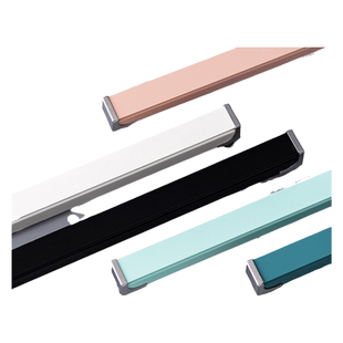 铝合金滑轨顶装侧装静音单杆双杆罗马杆窗帘轨道挂钩直轨辅料配件