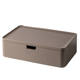 正想高档收纳盒酒店家用首饰化妆收纳托盘一体防水桌面抽屉储物盒