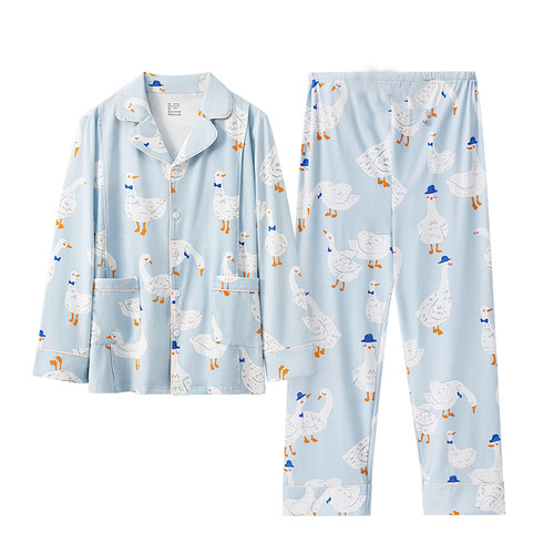 唐艺昕同款嫚熙秋冬纯棉吸汗月子服孕妇胸垫睡衣哺乳家居服9月份