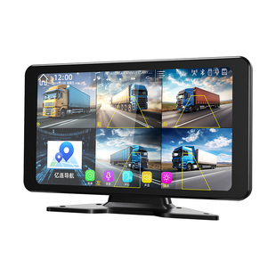货车五路监控显示器单屏720P/1080P触摸屏语音声控停车监控AHD