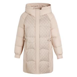 雪中飞妈妈装羽绒服女中长款上衣2025新款休闲时尚中老年冬装外套