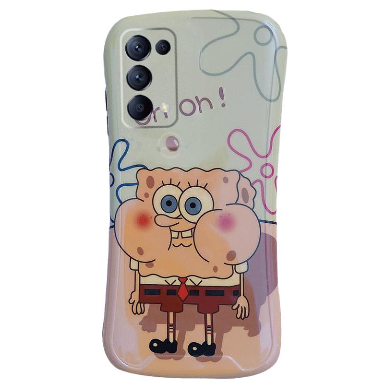 蓝光小蛮腰适用OPPOReno5手机壳Reno9镜头10全包Reno8Pro可爱5k软reno7硅胶3元气4防摔Pro+