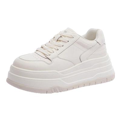 骆驼女鞋厚底千层鞋2025秋季新款休闲运动增高简约百搭板鞋小白鞋