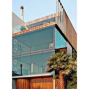 玻璃贴膜浅蓝色福特蓝奔驰蓝改色防晒隔热膜双向透视贴纸仿LOWE膜