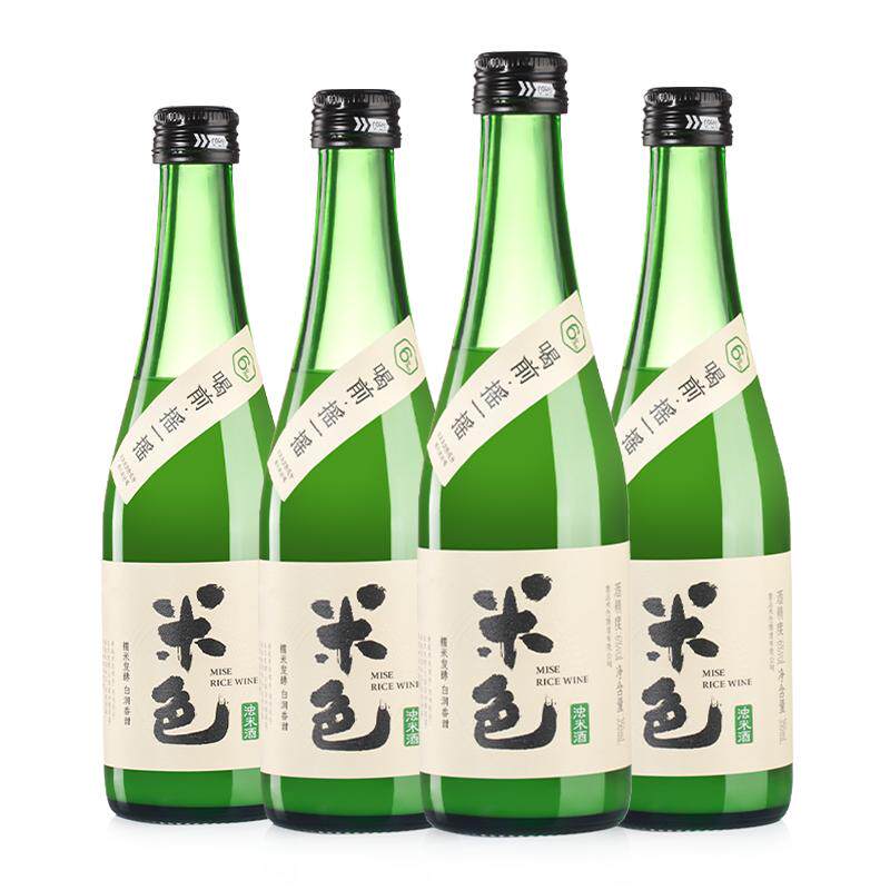 梅见米色米酒原味6度350ml*4瓶孝感糯米酒女士低度甜酒浊米酒米酿