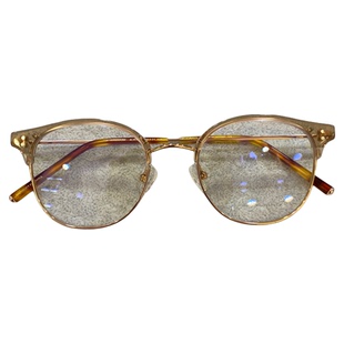 韩国秀智同款眼镜框纯钛半框宋江同款透茶色小红书推荐男女款ALEX