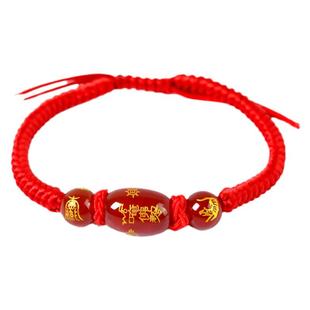 2026年太岁红绳手链本命马年属马鼠牛兔佩戴吉祥物犯太符化护身符