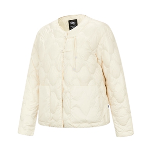 乔丹轻薄羽绒服女子短款2026新款薄款羽绒宽松洋气春季外套上衣潮