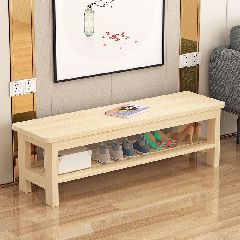换鞋凳家用进门口全实木原松木长凳子长条凳简约床尾凳穿鞋凳简约