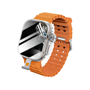 适用华强北SU9新款S12ProMAX防窥膜s13max智能手表屏幕保护膜S12MAX蜂窝防刮水凝膜全包防偷窥镜面软膜防指纹