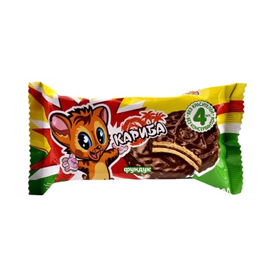 俄罗斯进口榛子味儿童夹心饼干