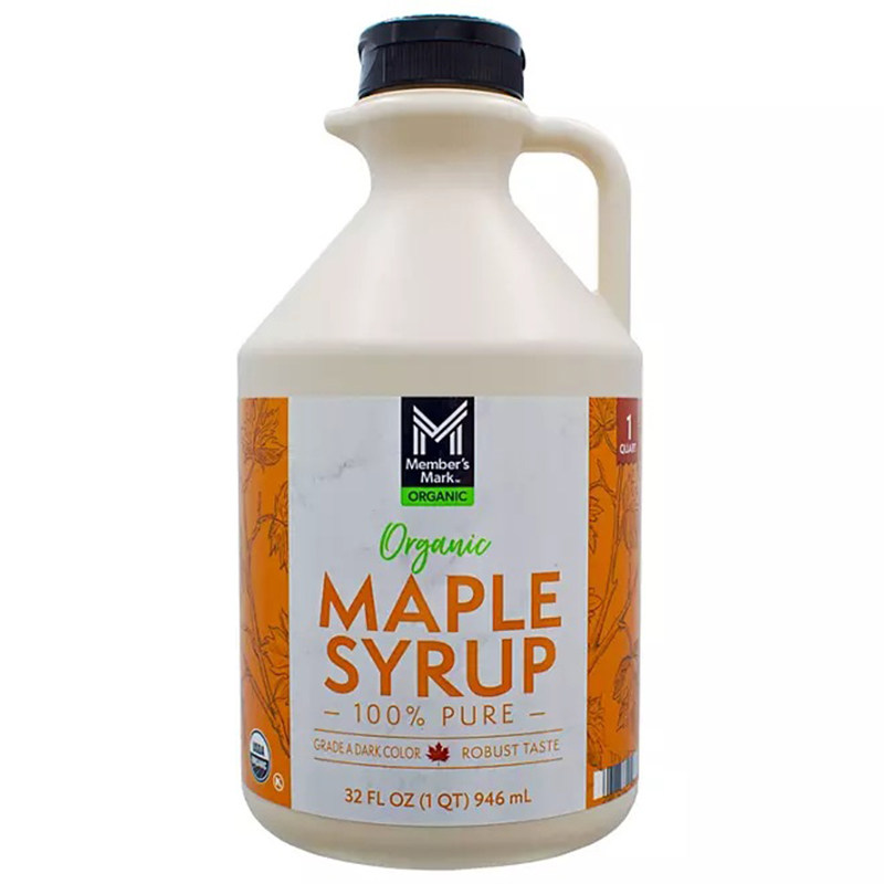 美国直邮Member's Mark枫糖浆加拿大枫叶树糖浆有机植物代糖946ml