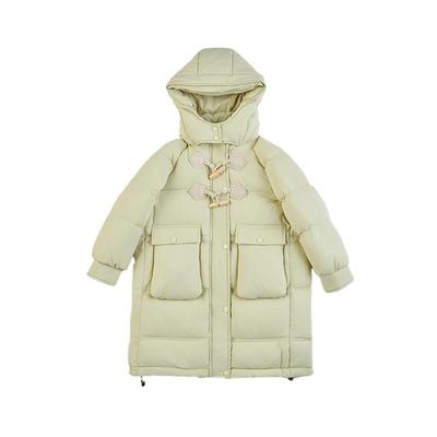 OPCP新款牛角扣羽绒服精品白鸭绒