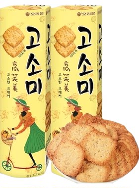 韩国好丽友高笑美芝麻薄脆饼干