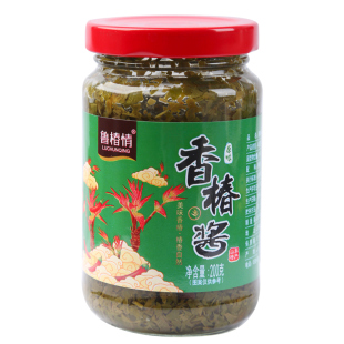 香椿酱山东泰山特产新鲜头茬红油香椿芽辣椒拌面下饭菜官方旗舰店