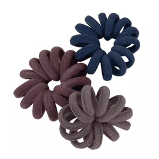 3个简约韩国毛绒电话线发圈高级感头绳女2025新款防滑高弹力皮筋