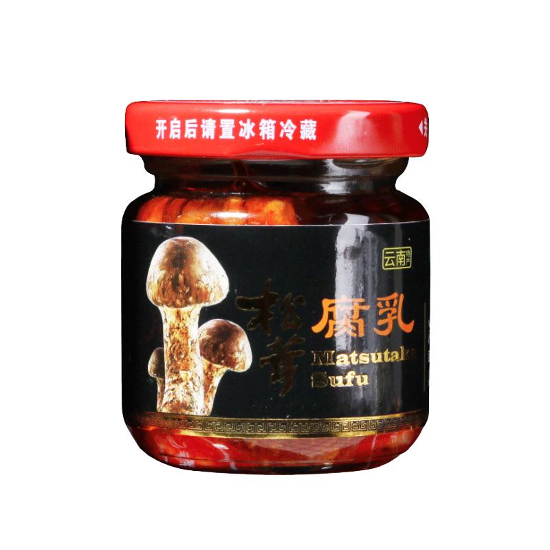 云南特产松茸豆腐乳下饭菜