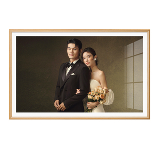 实木相框摆台定制结婚照相框高级感婚纱照打印洗照片做成挂墙相框