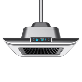 棋牌室空气净化器麻将室麻将机吸烟灯直排式升降吊灯排烟排风神器