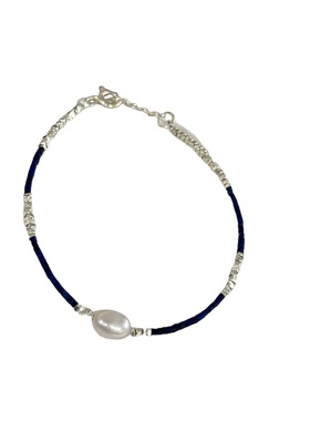 通体s925纯银碎银子手链